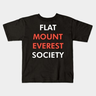 Flat Mount Everest Society (Light) Kids T-Shirt